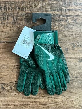 Nike Alpha Elite Baseball Batting Gloves ‘Green White’ (size mens M)